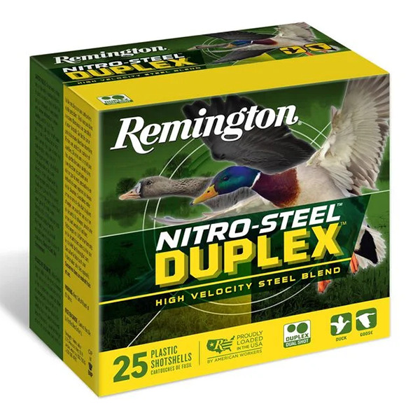 REMINGTON AMMO 20ga 3" 1oz #4, #6 NITRO-STEEL 25/bx 10/c