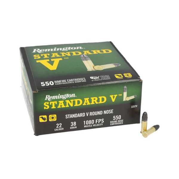 REMINGTON AMMO 22LR 38gr STD VELOCITY LRN 550/bx 12/cs