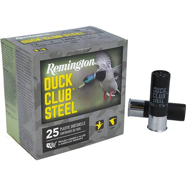 REMINGTON AMMO DUCK CLUB 12ga 3" 1-1/4oz #2 25/bx 10/cs