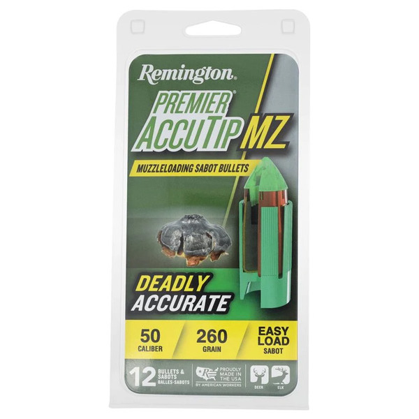 REMINGTON BULLET 50 CAL ACU-TIP 260gr w/SABOT 12/bx 12/cs