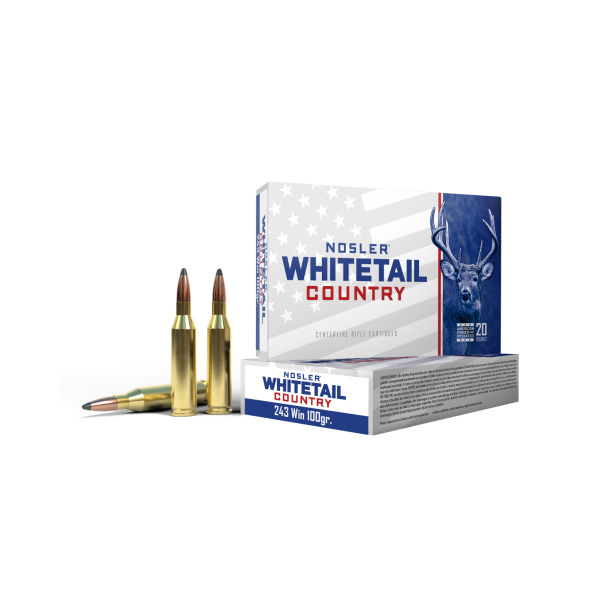 NOSLER AMMO 243 WINCHESTER 100gr SB SP WCA 20/bx 10/cs