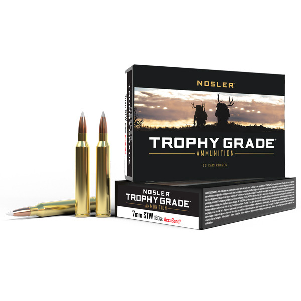 NOSLER AMMO 7MM STW 160gr AccuBond 20/bx 10/cs