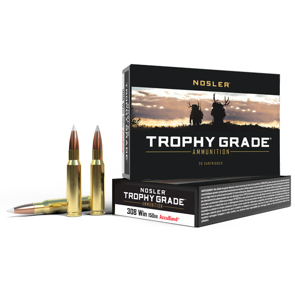 NOSLER AMMO 308 WINCHESTER 150gr AccuBond 20/bx 10/cs