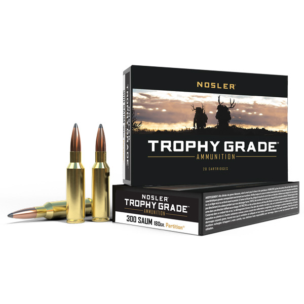 NOSLER AMMO 300 SAUM 180g Partition 20/bx 8/cs