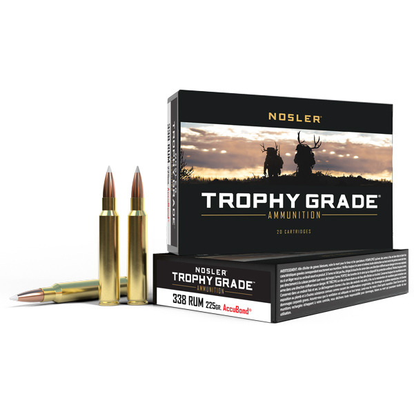 NOSLER AMMO 338 ULTRA MAG 225gr AccuBond 20/b 10/c