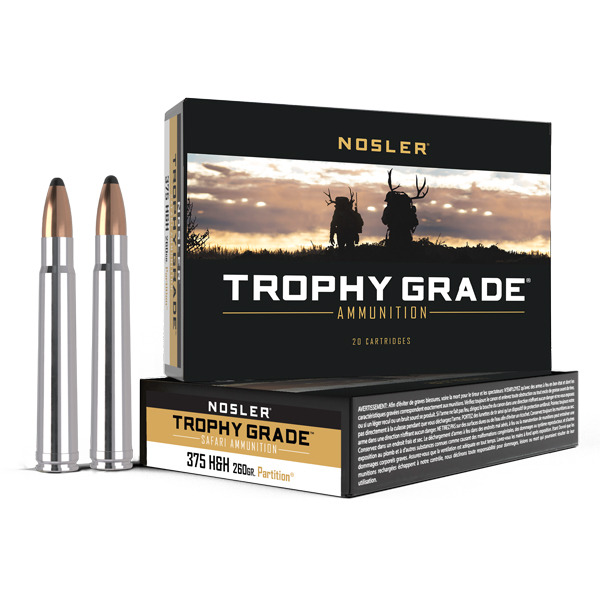 NOSLER AMMO 375 H&H 260gr Partition 20/bx 10/cs