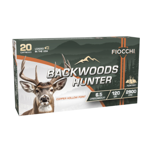 FIOCCHI AMMO 6.5mm CREEDMOOR 120gr COPPER HP 20/b 10/c
