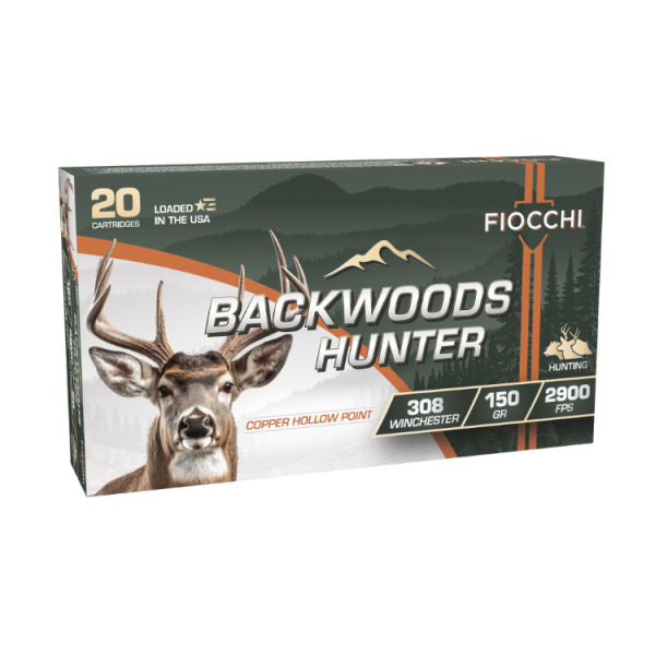 FIOCCHI AMMO 308 WINCHESTER 150gr COPPER HP 20/bx 10/cs