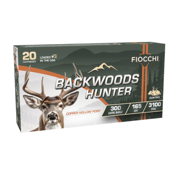 FIOCCHI AMMO 300 WINCHESTER MAG 165gr COPPER HP 20/bx 10/cs