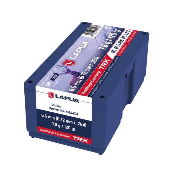 LAPUA 6.5(.264) 120gr TRX BULLET SOLID 50/bx