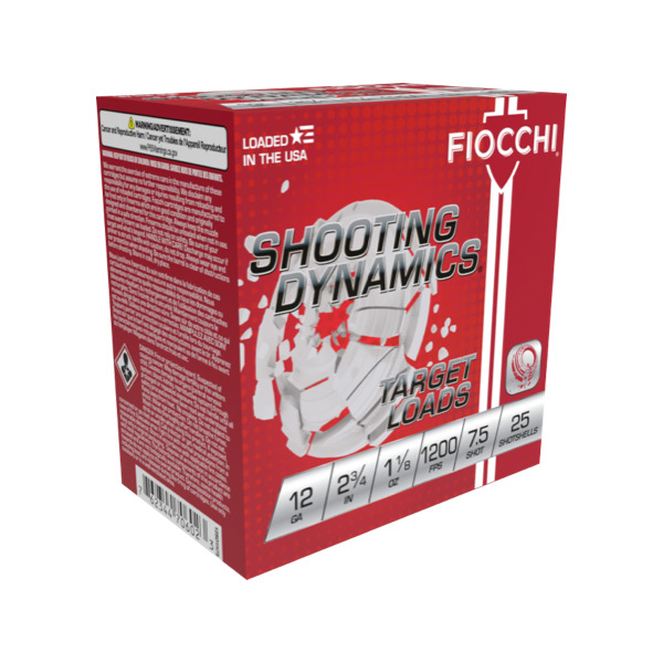 FIOCCHI AMMO 12ga 2.75 1-1/8oz 1200fps #7.5 100/bx 2/cs