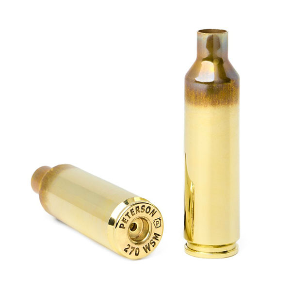 PETERSON BRASS 270 WSM UNPRIMED 250/bx