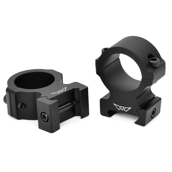 WARNE RINGS VAPOR HORIZ 1in HIGH MATTE ALUMINUM