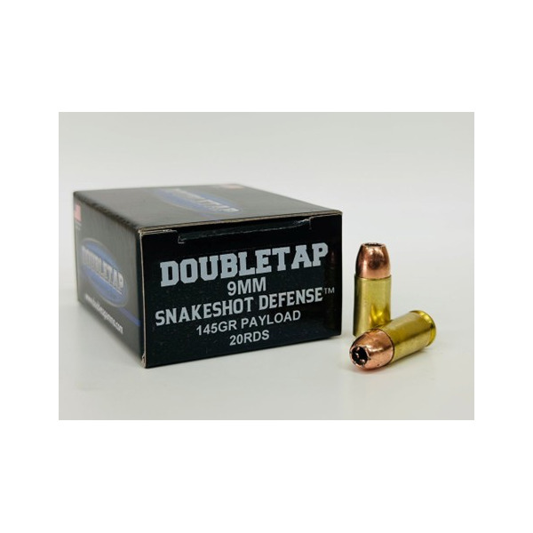 DOUBLETAP AMMO 9MM 145gr PAYLOAD DOUBLETAP SNAKESHOT 20/BX