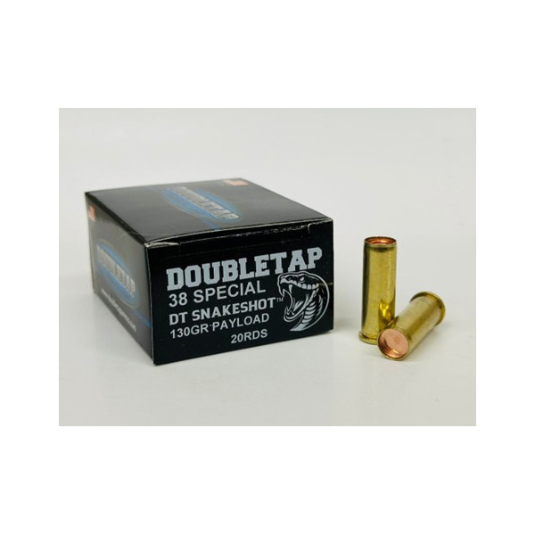 DOUBLETAP AMMO 38 SPL 130gr PAY LOAD DOUBLETAP SNAKESHOT 20/BX