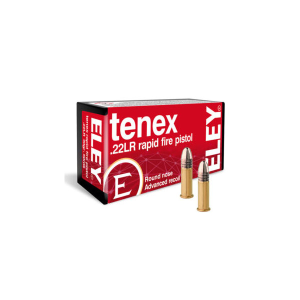 ELEY AMMO 22LR 40gr RD TENEX RAPID FIRE 50b 100c