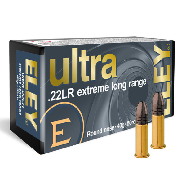 ELEY AMMO 22LR 40gr LDRN ULTRA ELR 50/bx 100/cs