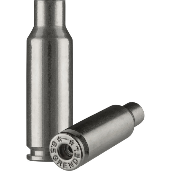 STARLINE BRASS 6.5 GRENDL UNPRIMED NICKEL PER 100
