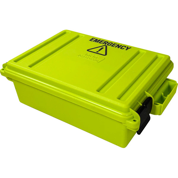 MTM EMERGENCY BOX #3 YELLOW GREEN 4/CS