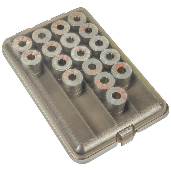 MTM POWDER & SHOT BUSHING BOX / CLEAR 6/CS