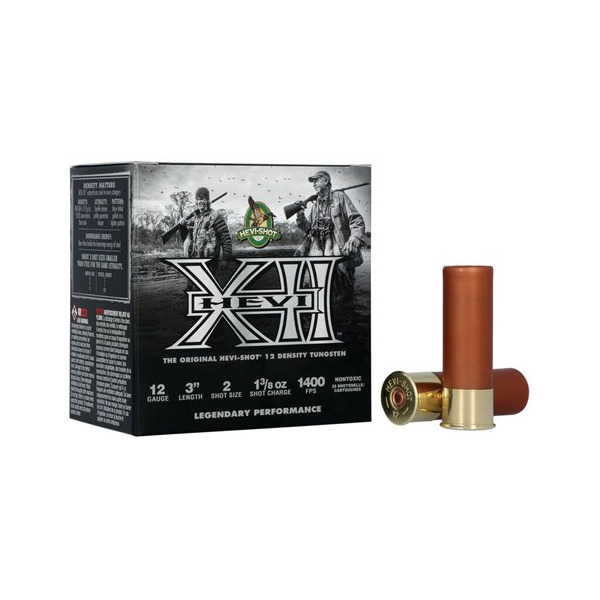 HEVI-SHOT 12ga HEVI-XII 3" 1-3/8oz #2 25/bx 4/cs