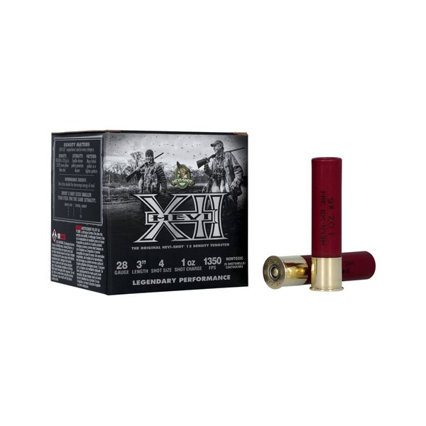 HEVI-SHOT 28ga HEVI-XII 3" 1oz #4 25/bx 4/cs