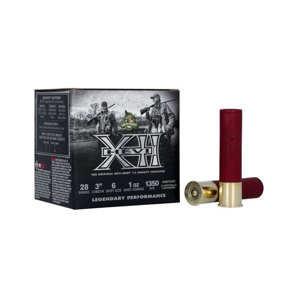 HEVI-SHOT 28ga HEVI-XII 3" 1oz #6 25/bx 4/cs