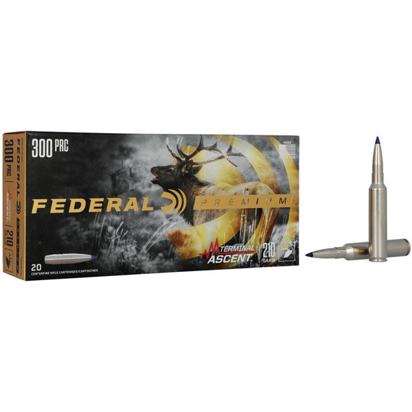 FEDERAL AMMO 300 PRC 210gr TERMINAL ASCENT 20bx 10cs