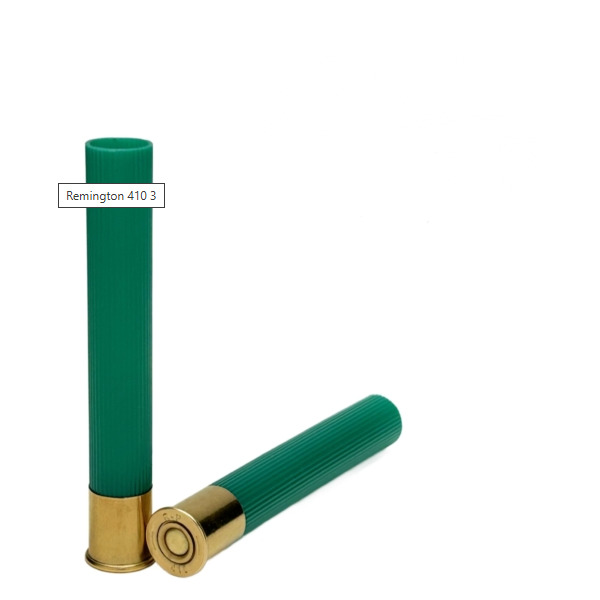 REMINGTON HULL .410br 3" 14mm PRIMED GREEN 100/bg