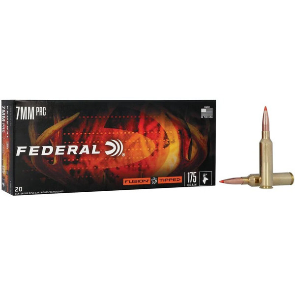 FEDERAL AMMO 7mm PRC 175gr FUSION TIPPED 20bx 10cs