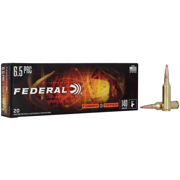FEDERAL AMMO 6.5 PRC 140gr FUSION TIPPED 20bx 10cs