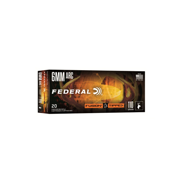 FEDERAL AMMO 6mm ARC 110gr FUSION TIPPED 20bx 10cs