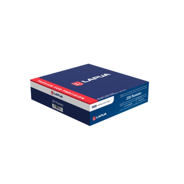 LAPUA BRASS 220 RUSSIAN UNPRIMED 100/box