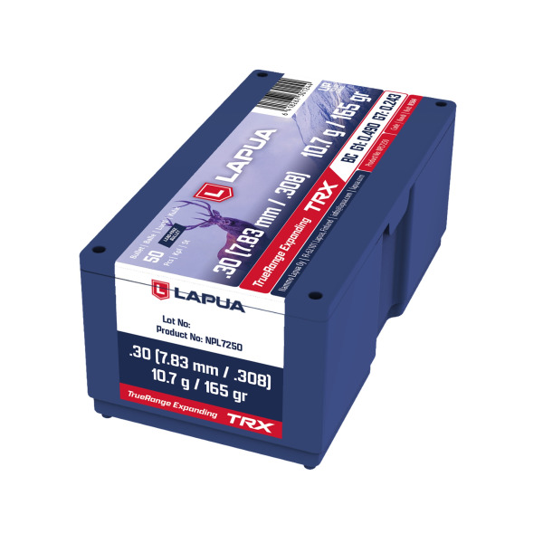 LAPUA 30(.308) 165gr BULLET TRX SOLID 50/bx