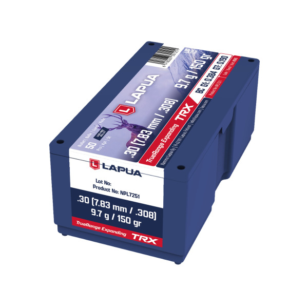 LAPUA 30(.308) 150gr BULLET TRX SOLID 50/bx