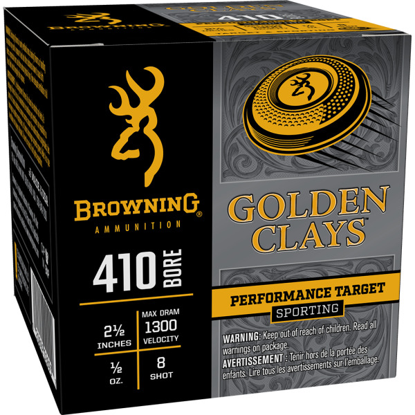 BROWNING AMMO 410br 2.75d 1/2 1300fps #8 GOLD CL 250/c