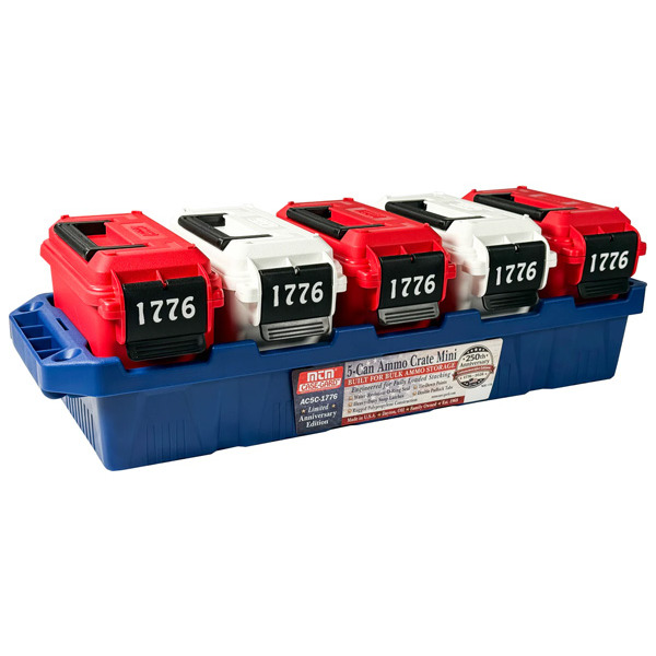 MTM Limited Edition 250yrs USA 5-Can Ammo Crate with 5 AC15's