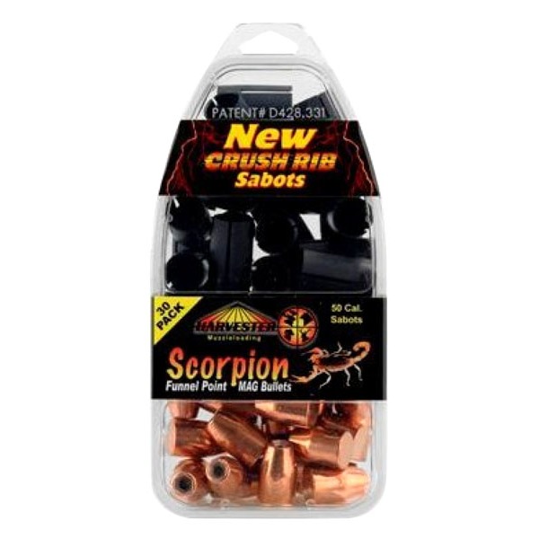 HARVESTER SCORPION 50cal SABOT w/45c 260g HP 30/PK