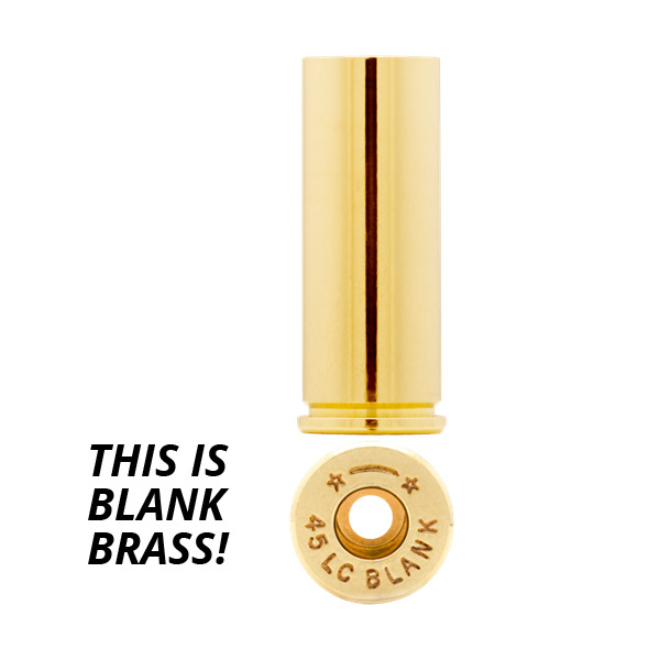 Starline Brass 45 Colt (Long Colt) BLANK Unprimed Bag of 100