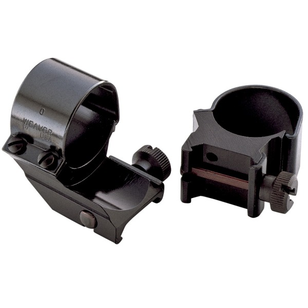 WEAVER RINGS 1" X-HIGH EXT. MATTE DETACH TOP