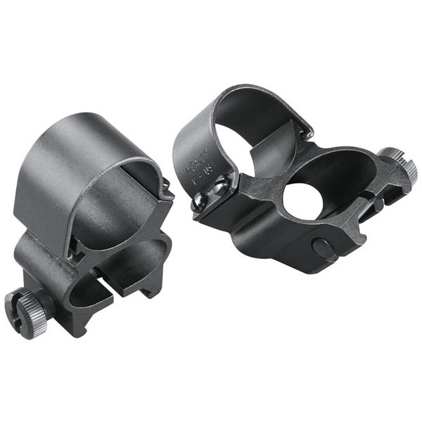 WEAVER RINGS 1" EXT MATTE SEE THRU DETACH TOP