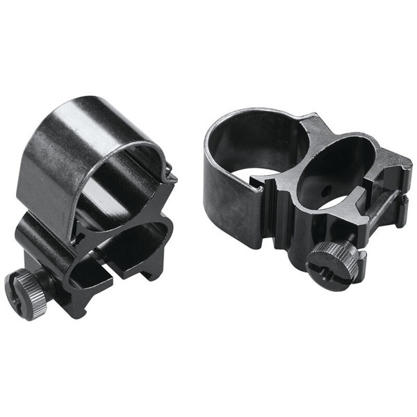 WEAVER RINGS 1" BLACK SEE THRU DETACH TOP