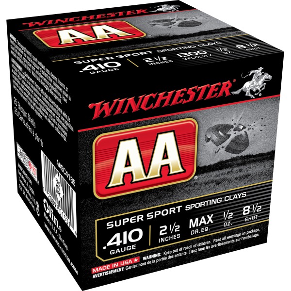 WINCHESTER AA 410ga S.C. 1/2oz 1300fps #8.5 2.5" 250/cs