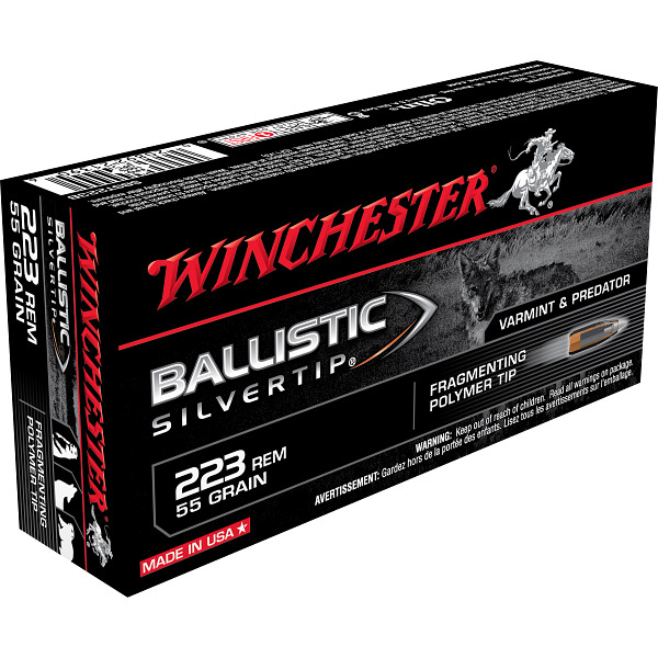 WINCHESTER AMMO 223 REMINGTON 55gr BALLISTIC ST 20/bx 10/cs