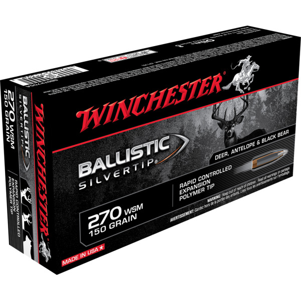 WINCHESTER AMMO 270 WSM 150gr BALLISTIC ST 20/bx 10/cs