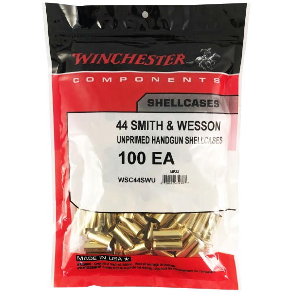 Winchester Brass 44 Special (JAG) Unprimed Bag of 100
