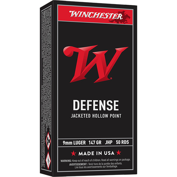WINCHESTER AMMO 9MM LUGER USA 147gr JHP 50/bx 10/cs