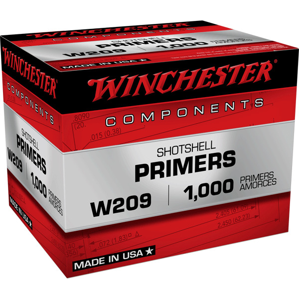 WINCHESTER PRIMER 209 SHOTSHELL 5000/CASE