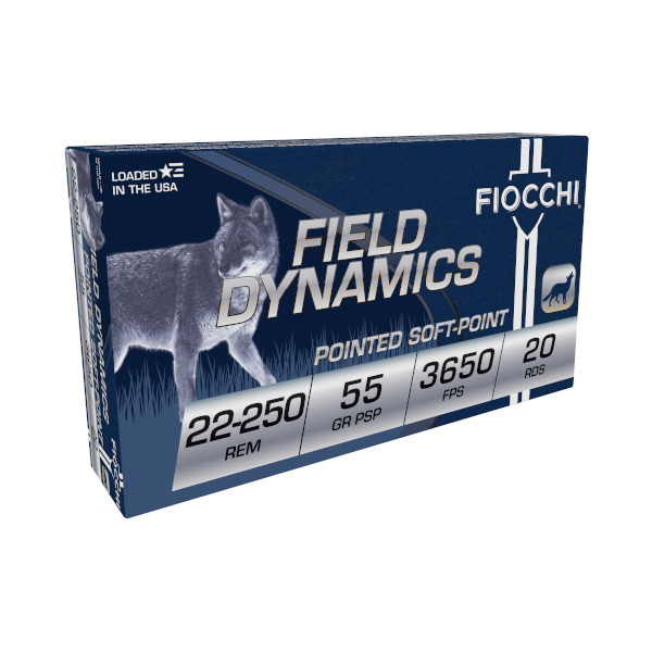 FIOCCHI AMMO 22-250 REMINGTON 55gr PSP 20/bx 10/cs