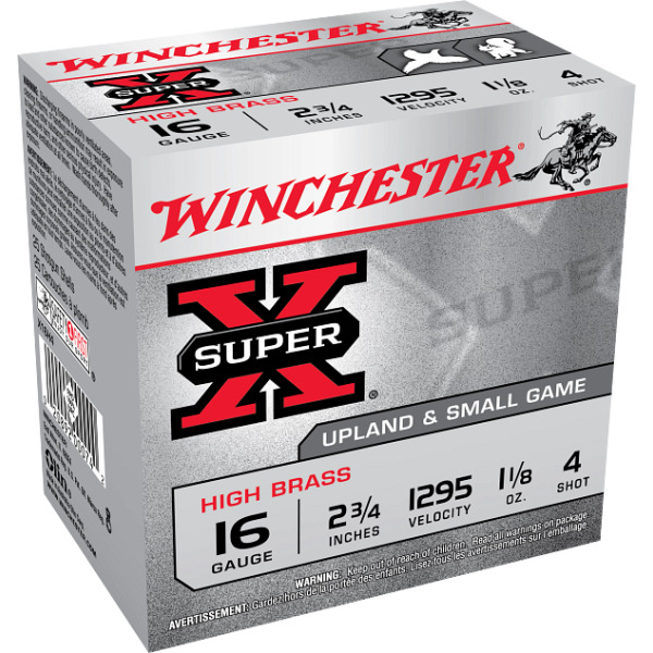 WINCHESTER AMMO 16ga 2.75 1-1/8o SUP-X UPLAND HB 4 25b 10c